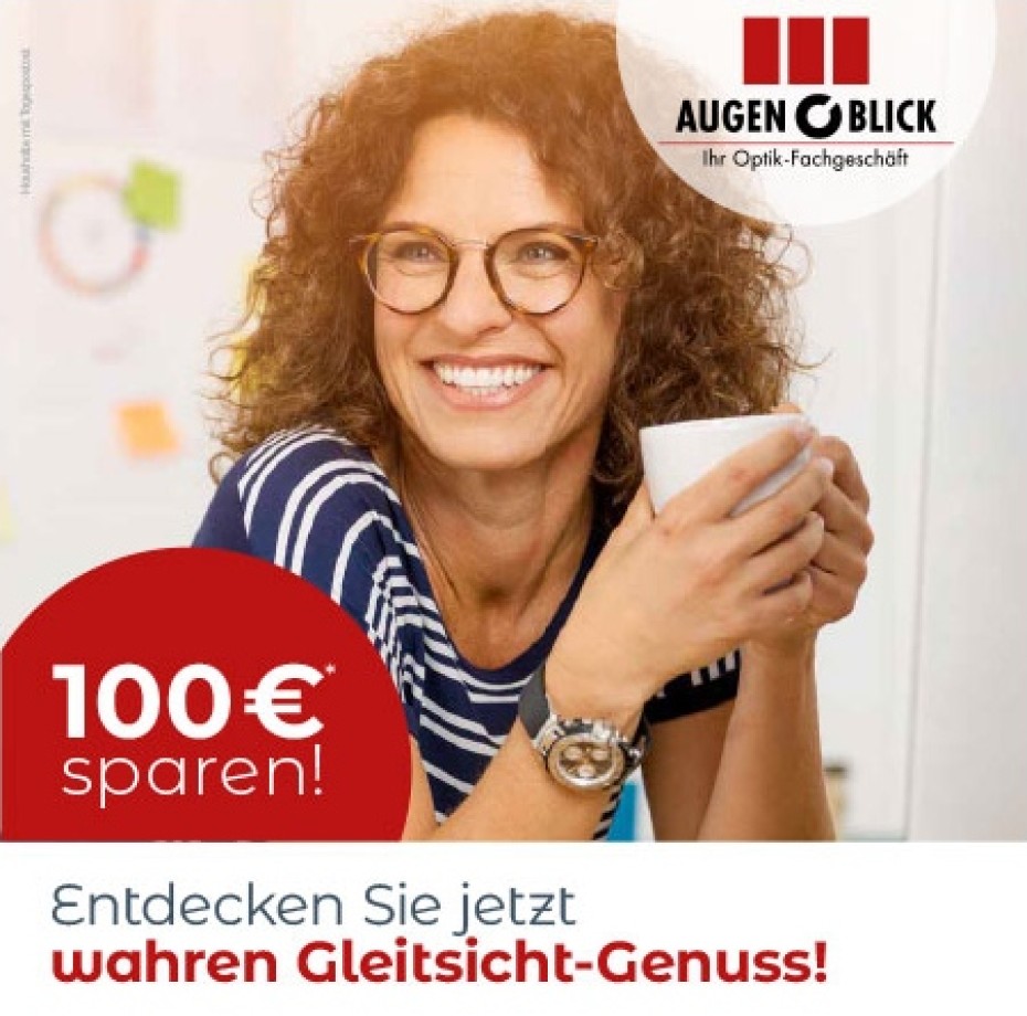 100€ Preisvorteil für Gleitsichtbrillen